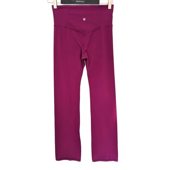 Athleta Women's Elation Straight Leg Yoga Pant Stretch Pink Sz Small Petite EUC - Picture 1 of 11